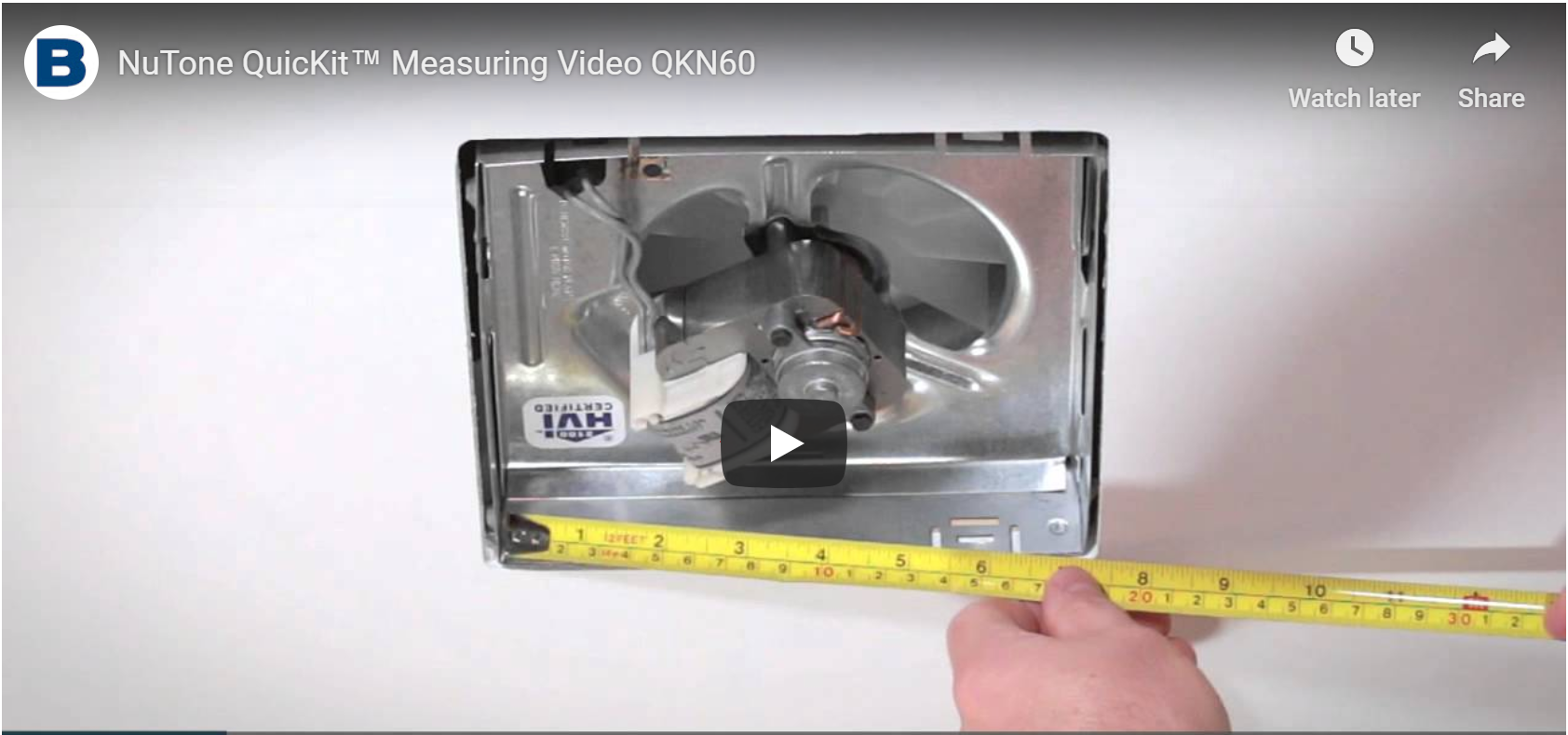 How to Measure Your Fan and Grille/Cover