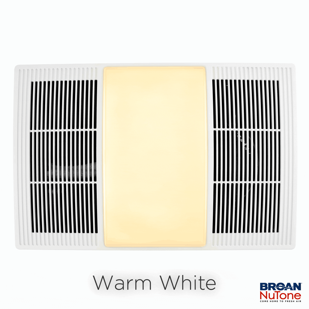 Broan® Heater Exhaust Cover Upgrade With Dimmable LED and Color Adjustable CCT Lighting