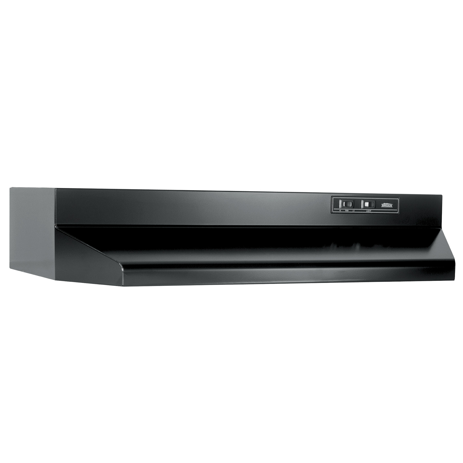 **DISCONTINUED** Broan® 36-Inch Ducted Under-Cabinet Range Hood, 210 MAX Blower CFM, Black
