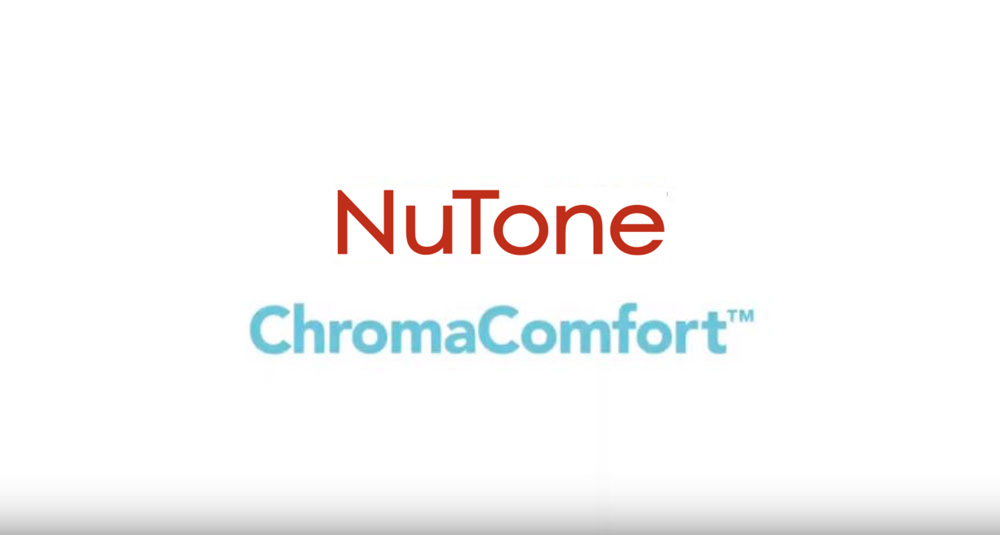 CA NuTone ChromaComfort Ventilation Fan with Multicolour LEDs & Control