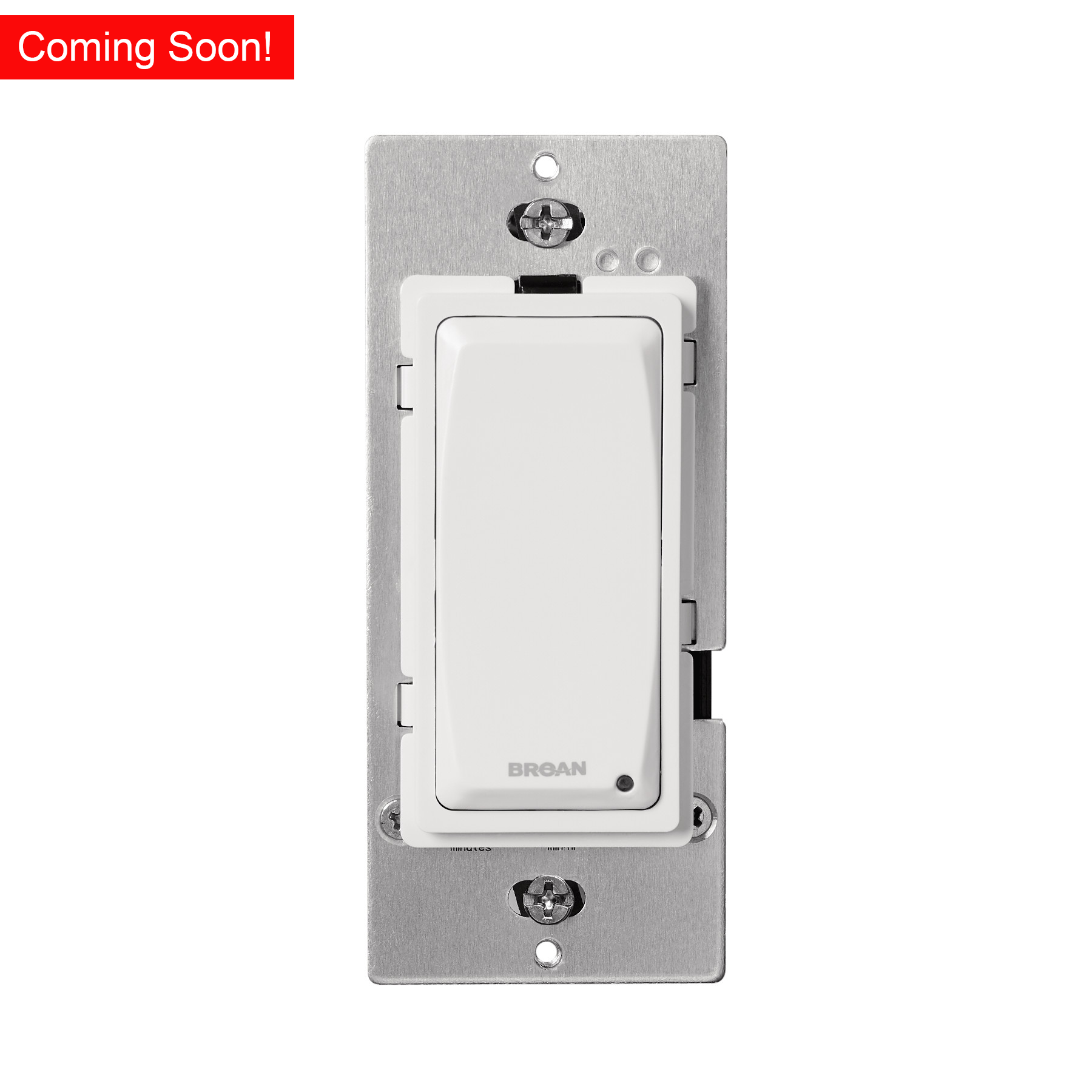 Broan-NuTone® Exhaust Vent Fan Delay-Off Wall Control/Timer, White