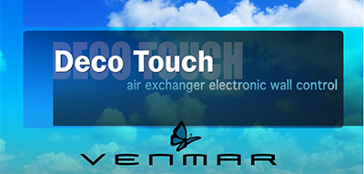 Contrôle électronique Deco-Touch pour échangeur d'air 