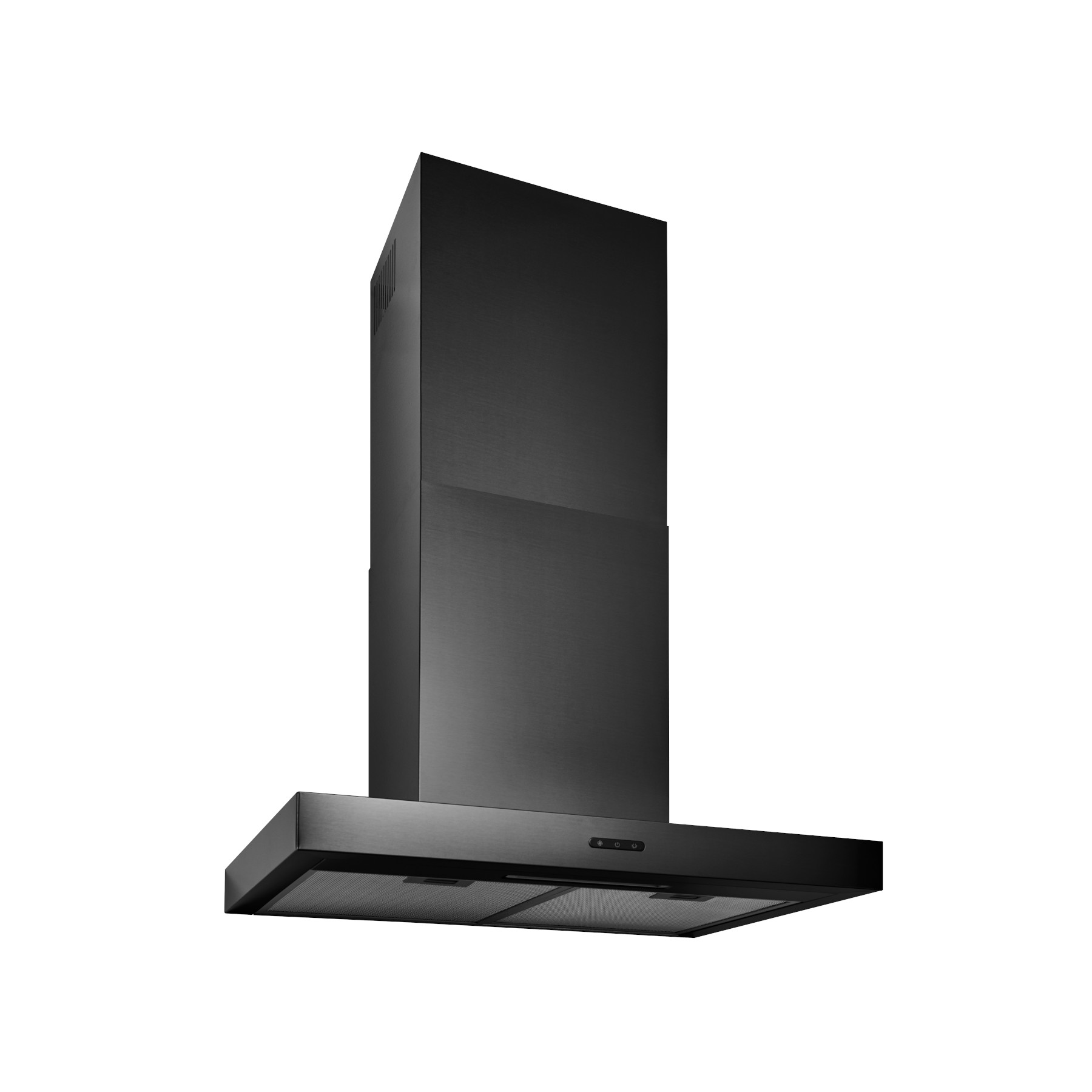 Broan® Elite EW43 Series 30-Inch Convertible T-Style Wall Mount Chimney Range Hood, 460 Max Blower CFM, Black Stainless 