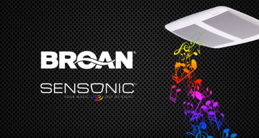 CA Broan Sensonic Speaker Fan - Ventilation Fans
