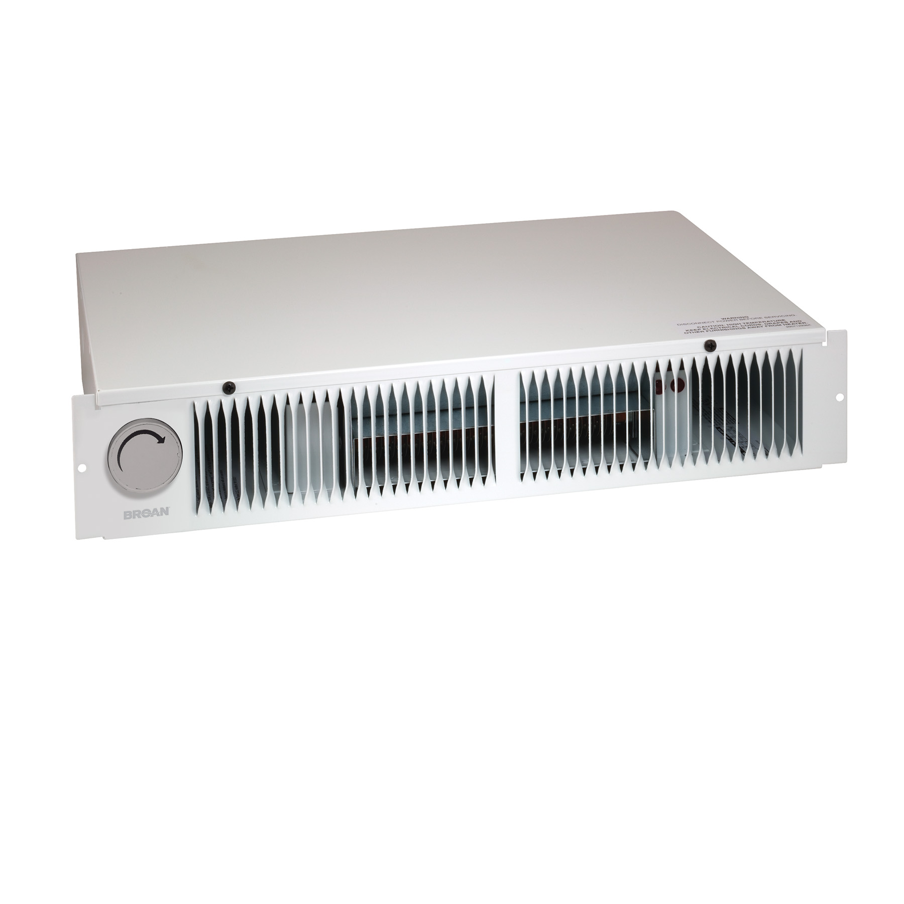 Built-In Adjustable Thermostat 1500W 120/240V White Broan-NuTone Grille Heater 