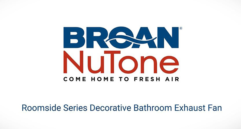 Broan-NuTone Roomside Series Decorative White 110 CFM Ceiling Humidity Sensing Bathroom Exhaust Fan with LED Panel, ENERGY STAR AERN110SLW - The Home Depot