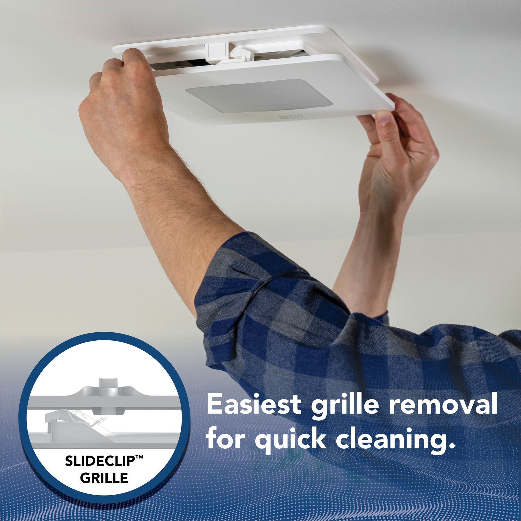 Broan Roomside Series BE8 Bathroom Exhaust Fan - Thumbnail 5