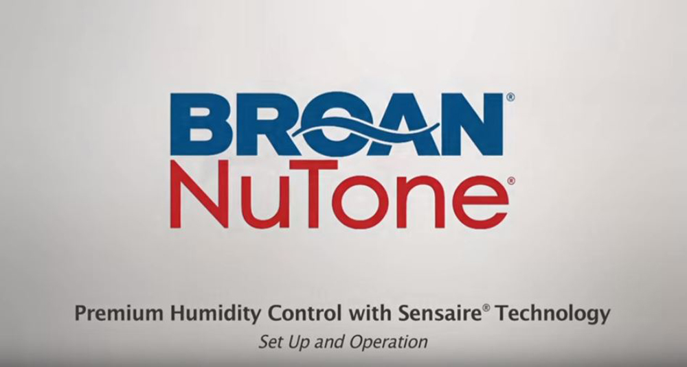 Humidity Sensing Wall Control with Sensaire® Technology Set-Up and Operation