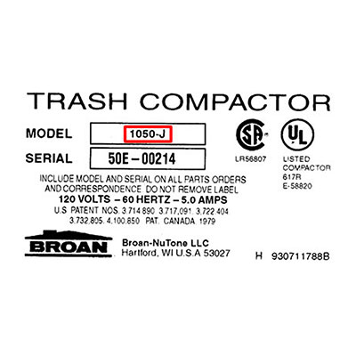Broan Trash Compactors