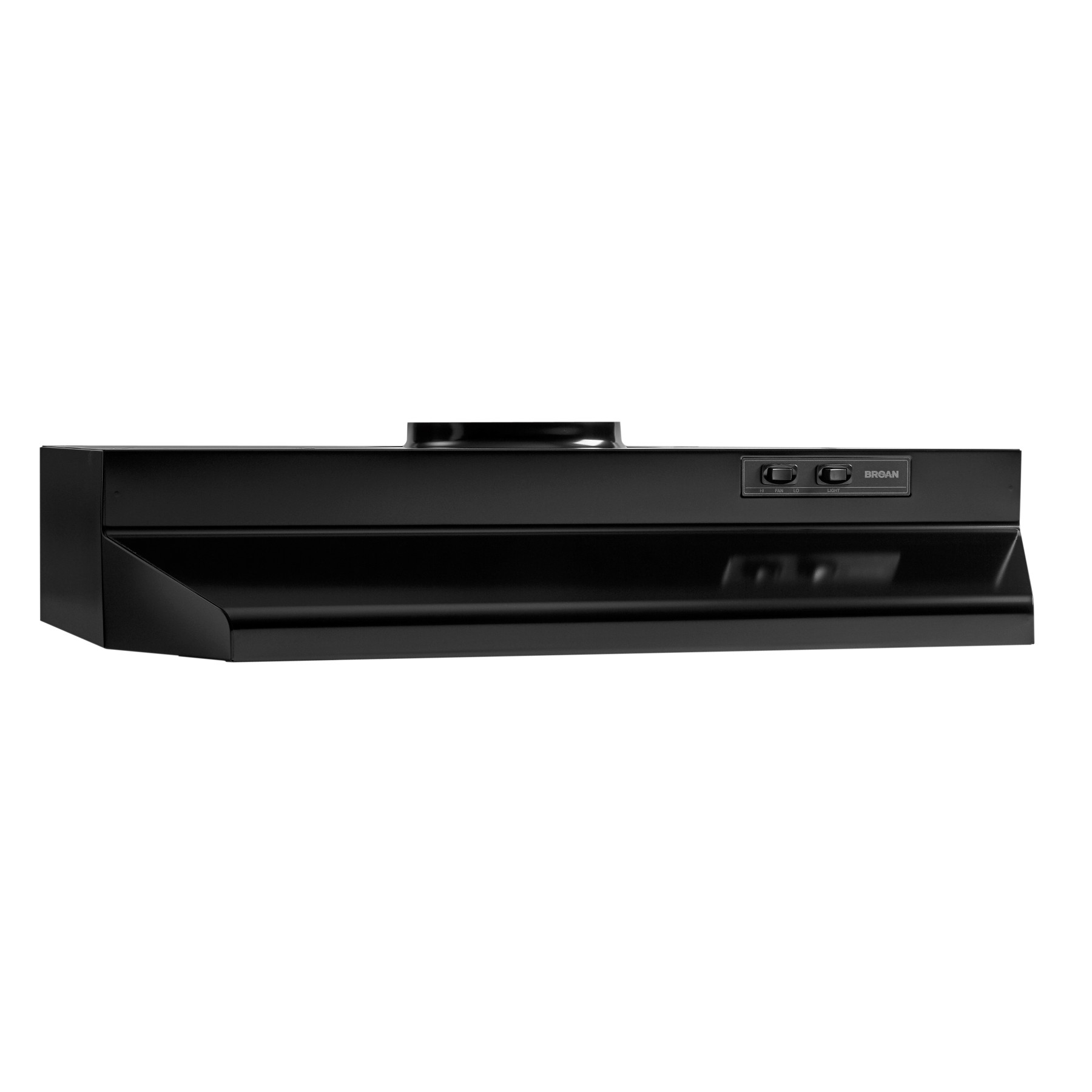 Broan® 30-Inch Under-Cabinet Range Hood w/ Easy Install System, 230 Max Blower CFM, Black