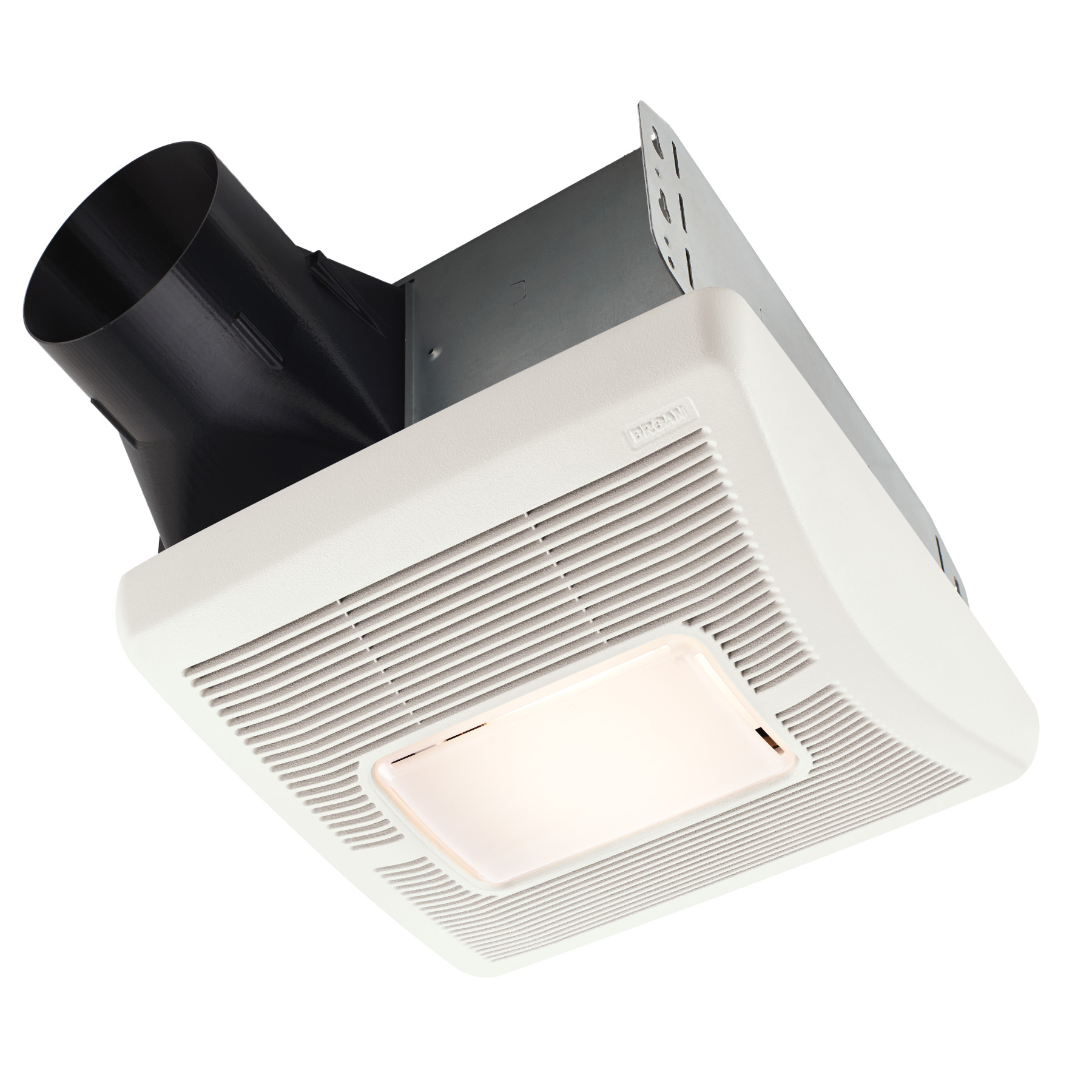 **DISCONTINUED** Broan Flex™ Series 50 CFM Single Speed Ceiling Room Side Installation Bathroom Exhaust Fan with Light