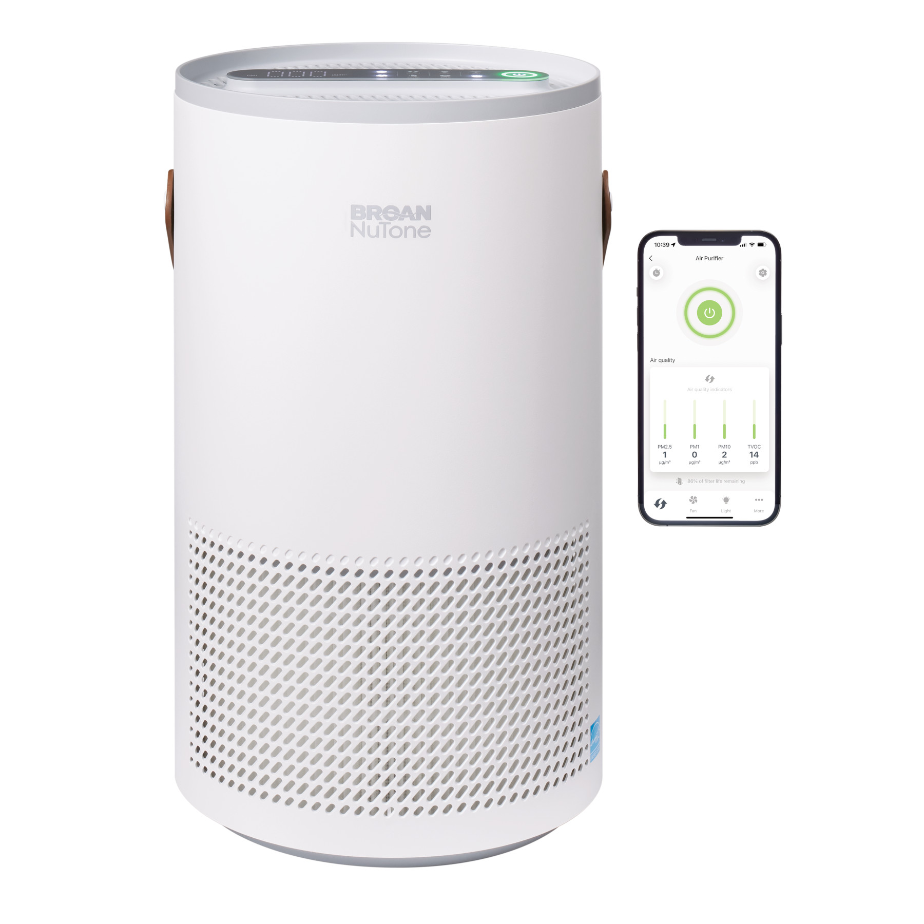 Broan-NuTone Air Purifier w/ Advanced Particulate Sensing, TRUE HEPA