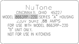 NuTone Standard Bath Fan