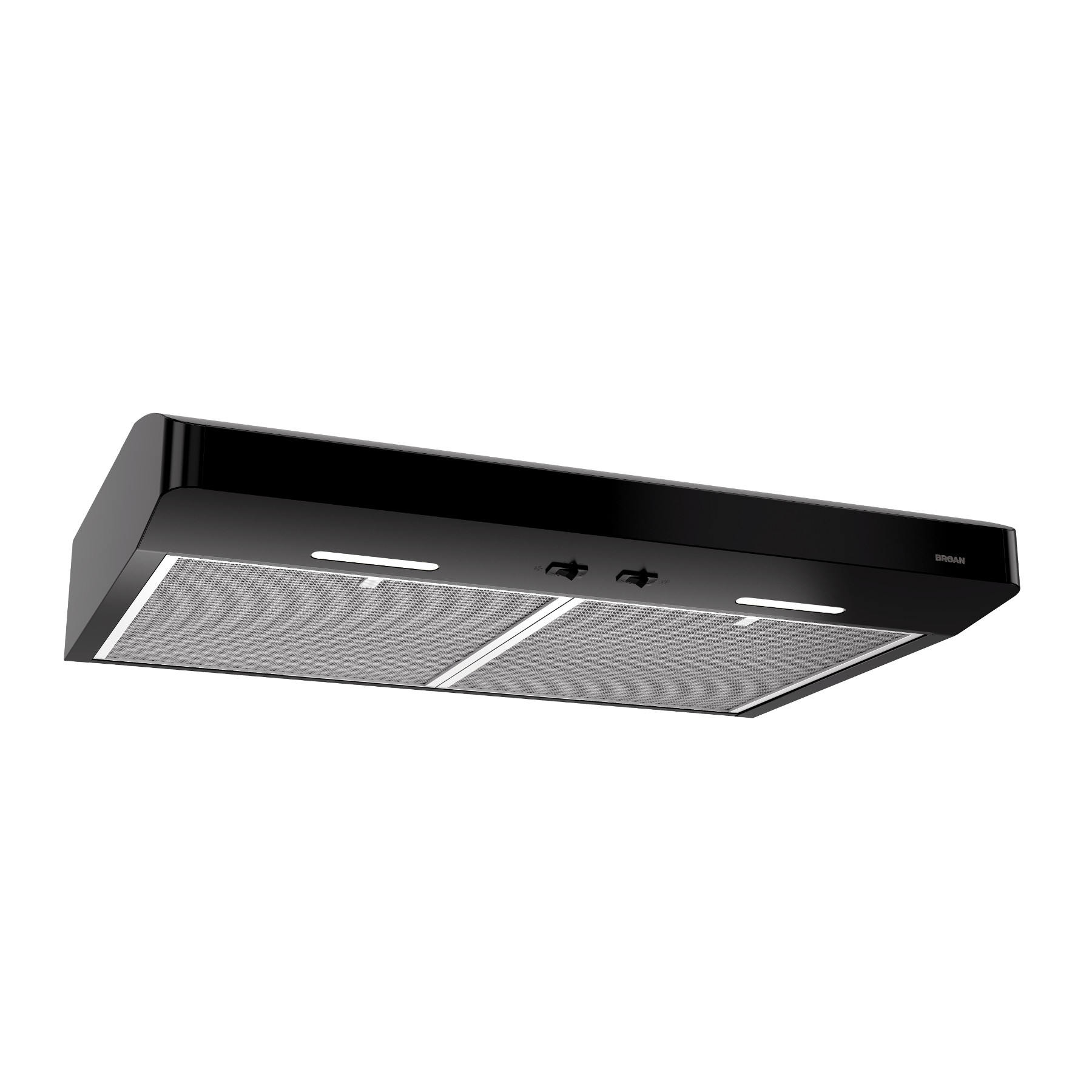 **DISCONTINUED** Broan® Corteo 30-Inch Convertible Under-Cabinet Range Hood, 300 Max Blower CFM, Black