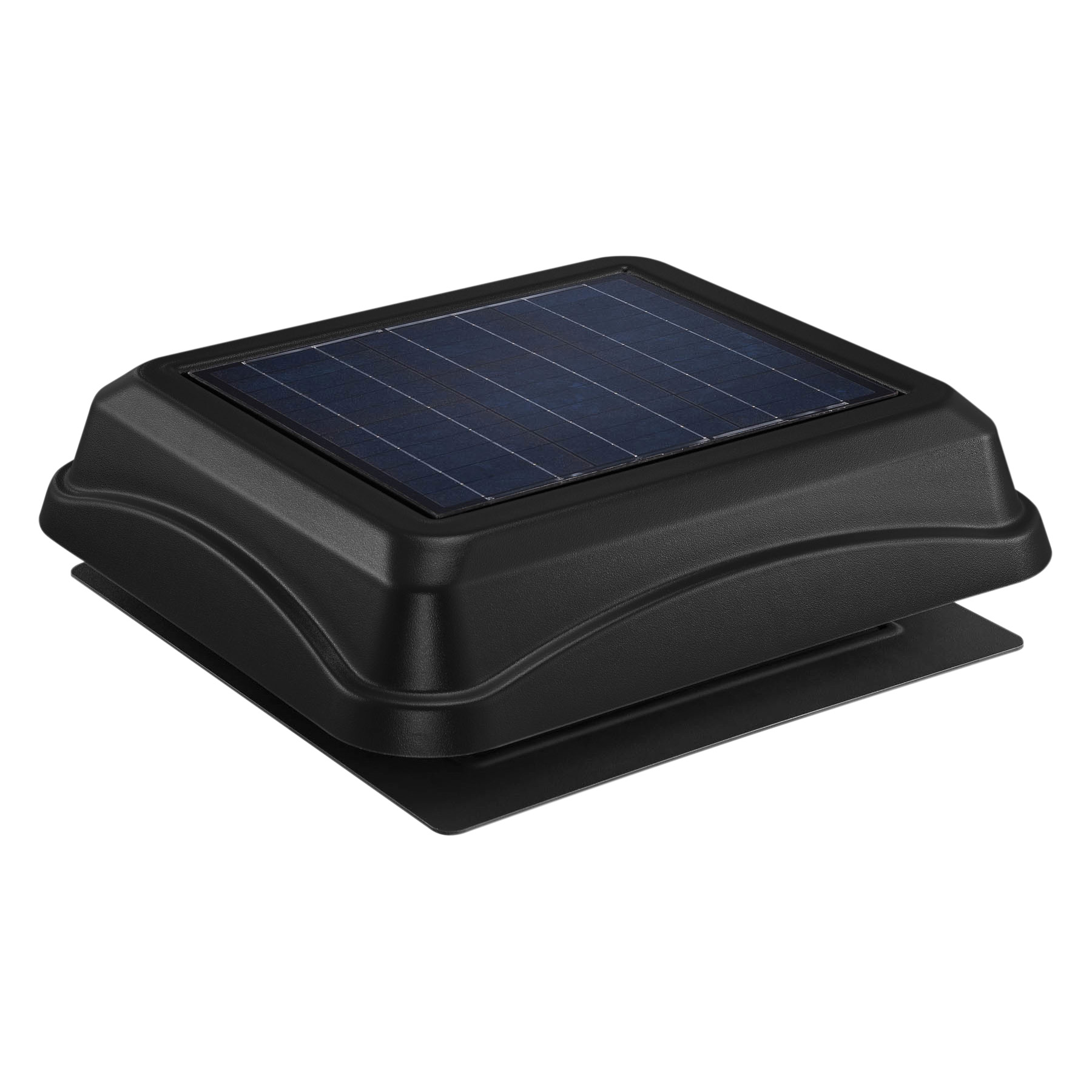 Broan® 537 CFM Solar Powered Attic and Garage Ventilation Fan, Surface Mount, Black