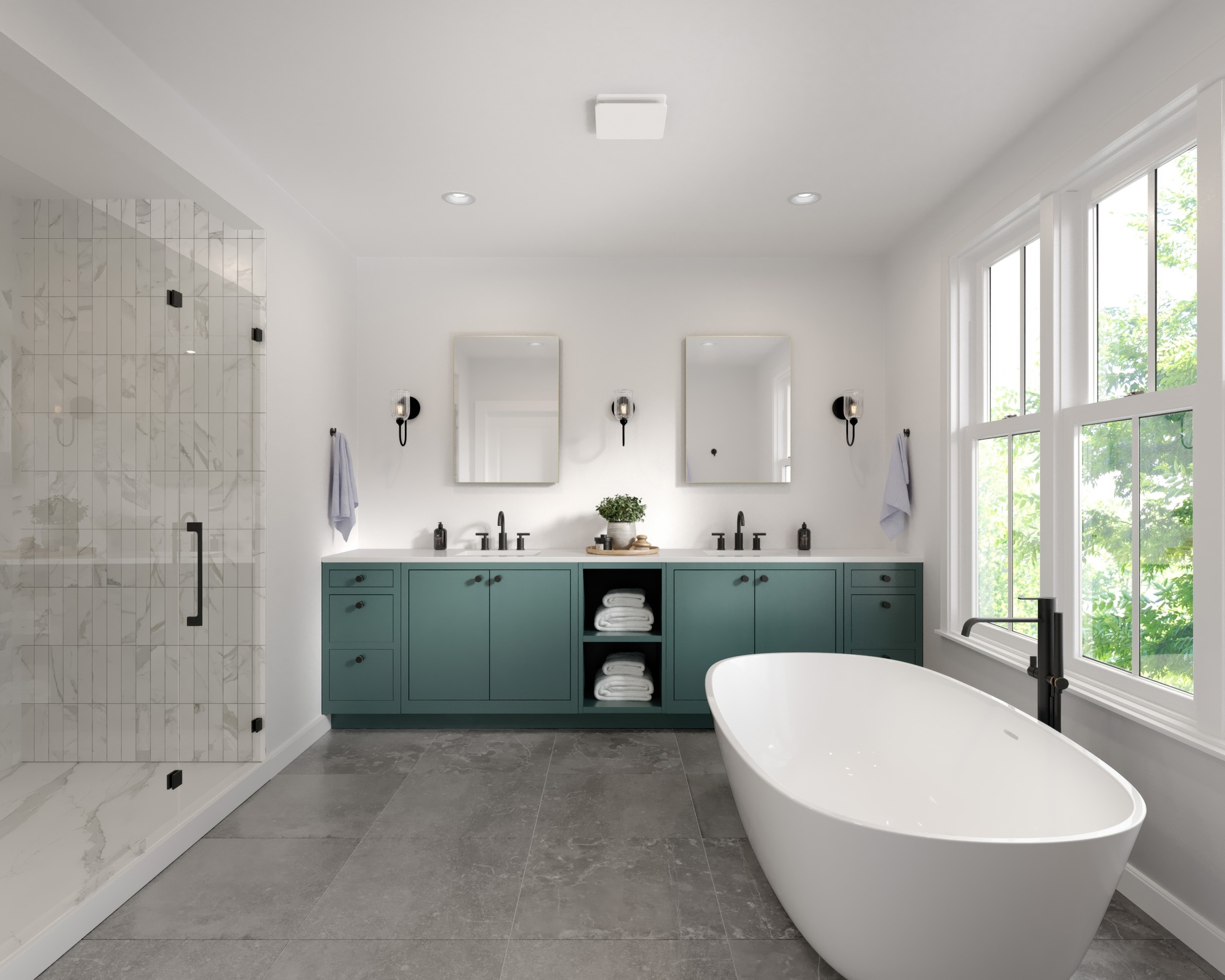 DIY bathroom improvement project completed during summer