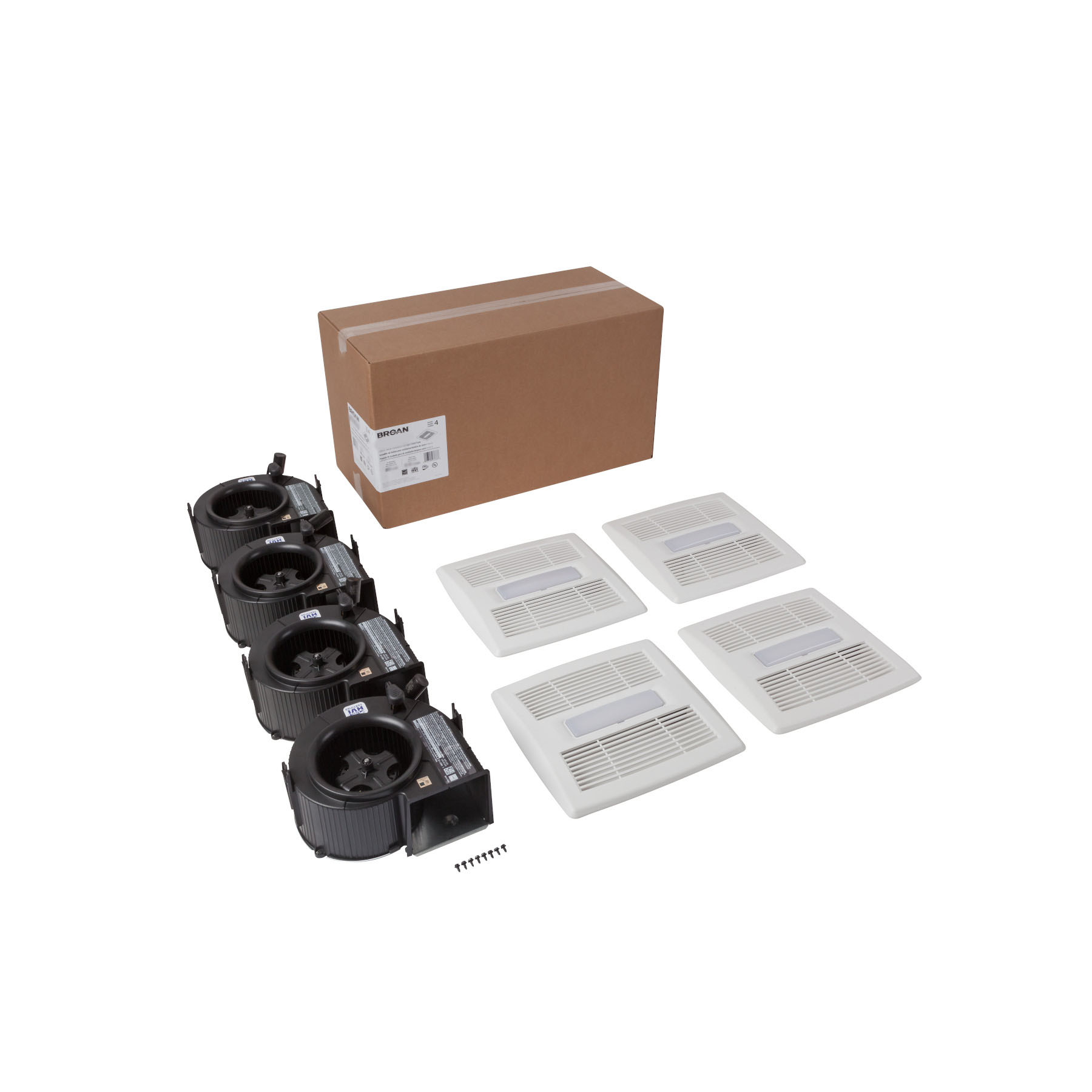 **DISCONTINUED** Broan Flex™ Series 80 CFM Bathroom Exhaust Fan Light Finish Pack Energy Star®