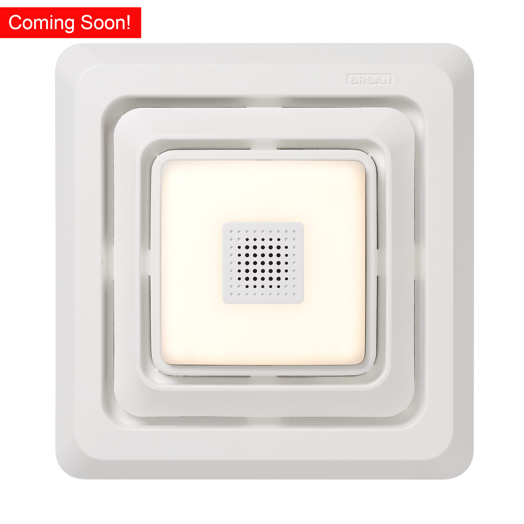 Broan® Bluetooth™ Speaker Quick Install Bathroom Exhaust Fan Grille/Cover w/ LED Light