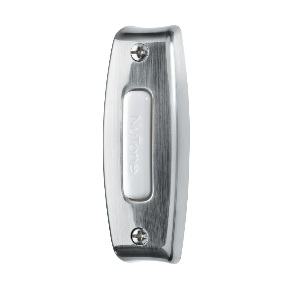 **DISCONTINUED** Lighted Rectangular Satin Nickel Pushbutton