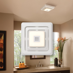 Sensonic™ Bath Fan Grille/Cover With Led Light & Speaker
