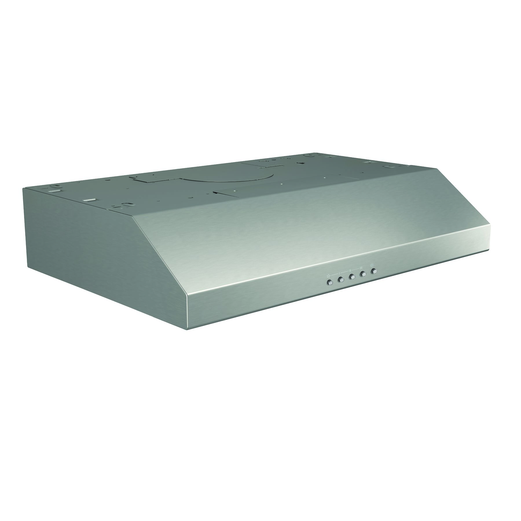 Broan® Glacier 30-Inch Convertible Under-Cabinet Range Hood, 375 Max Blower CFM, Stainless Steel